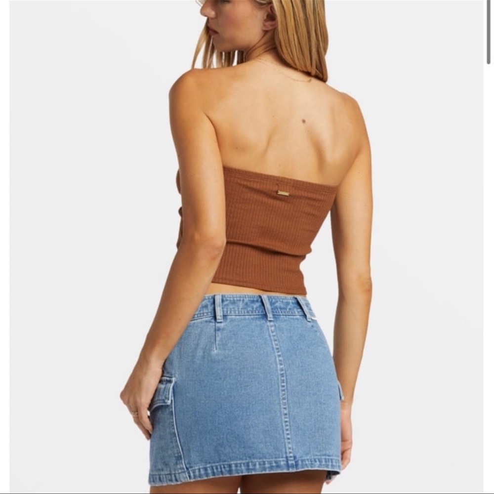 NWT Billabong Brown Lennox Tube Top